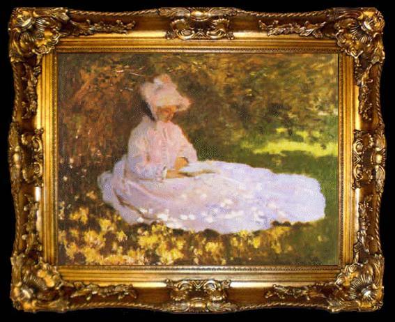 framed  Claude Monet A Woman Reading, ta009-2